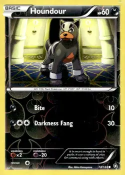 Houndour 74/124 Common Dragons Exalted Pokemon Lightly Played - Image 1
