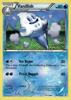 Vanillish 28/101 Uncommon Noble Victories Pokemon Lightly Played - Image 1
