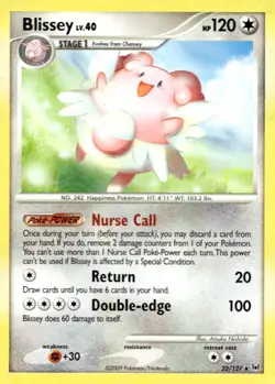 Blissey 22/127 Rare Platinum Pokemon Lightly Played - Image 1