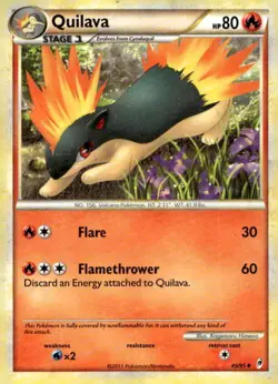 Quilava 49/95 Uncommon Call of Legends Pokemon Lightly Played - Image 1