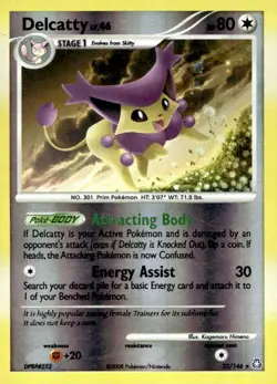 Delcatty 23/146 Rare Legends Awakened Pokemon Lightly Played reverse holo - Image 1