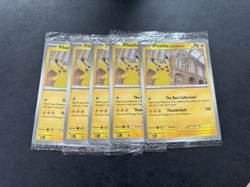 5 X Pokemon TCG Pikachu At The Museum Promo Card Bundle - Image 1