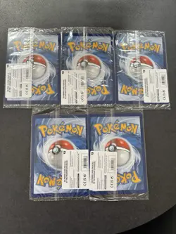 5 X Pokemon TCG Pikachu At The Museum Promo Card Bundle - Image 2