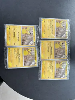 5 X Pokemon TCG Pikachu At The Museum Promo Card Bundle - Image 4