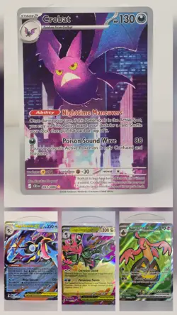 Pokemon TCG Chaos Rising Lot Crobat IR Mega Greninja ex Dragalge ex READ DESC ⬇ - Image 1