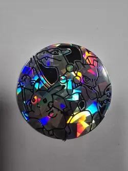 Pokemon Jumbo Coin Pikachu Charizard Mewtwo Cracked Ice Holo Battle Academy - Image 1