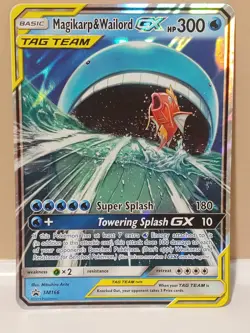Pokemon Jumbo Tag Team Magikarp & Wailord Gx SM166 from 2019 - Image 2