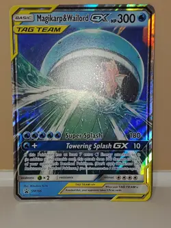 Pokemon Jumbo Tag Team Magikarp & Wailord Gx SM166 from 2019 - Image 3