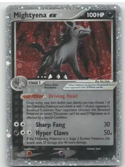 2006 EX Holon Phantoms Mightyena ex Holo Rare #101/110 - Image 1