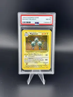 1999 Pokemon Game 9/102 - Magneton-Holo PSA 8 - Image 1