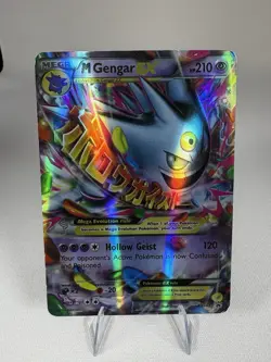 Pokemon TCG M Gengar EX Black Star Promos XY166 Shiny Holo Card - Image 1