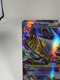 Pokemon TCG M Gengar EX Black Star Promos XY166 Shiny Holo Card - Image 2