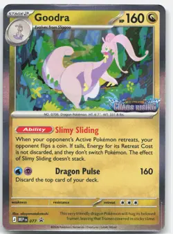 Pokemon GOODRA 077 Holo ME: Mega Evolution Promo HOLO NM - Image 1