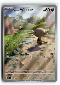 Paldean Wooper Illustration Rare Holofoil NM [ME02: Phantasmal Flames - 102/094] - Image 2
