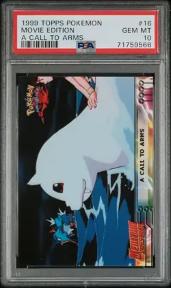 PSA 10 GEM MINT Topps Pokemon The Movie: Mewtwo Strikes Back A Call To Arms Slab - Image 1