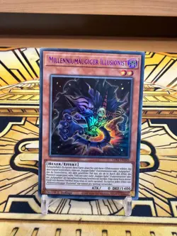 Yugioh Millenniumaugiger Illusionist Lila Ultra Rare LDS1-DE045 - Image 1