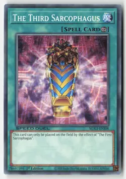 Yugioh - The Third Sarcophagus SGX3-ENI08 1st Edition - Speed Duel GX: Duelists - Image 1