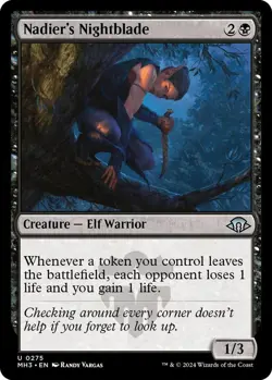 Nadier's Nightblade 0275 MTG Modern Horizons 3 Uncommon NP - Image 1