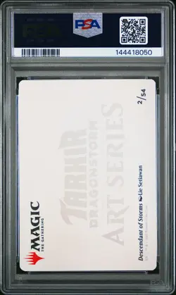 2025 MTG TARKIR: DRAGONSTORM ART SER GOLD STAMPED #2 DESCENDANT OF STORMS PSA 10 - Image 2