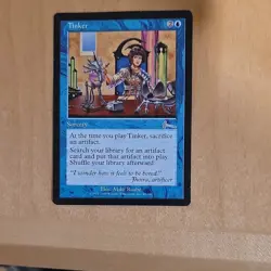 Wizards Tinker Sorcery Urza's Legacy Uncommon Regular Mike Raabe MTG 1999 - Image 1