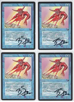 4x 1994 Magic: The Gathering - BOOMERANG - Legends - Signed by Brian Snoddy LP - Image 1