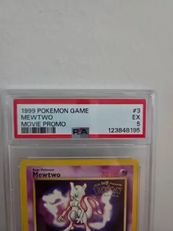 MEWTWO 1999 POKEMON GAME MOVIE PROMO #3 PSA 5 - Image 2