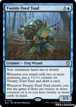 MTG Twenty-Toed Toad Card #16 Commander: Bloomburrow NM Magic - Image 1