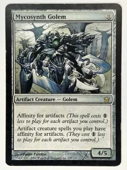 Mycosynth Golem MP Fifth Dawn 137/165 MTG Magic the Gathering Regular - Image 1