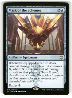 Mask of the Schemer NM Commander: Streets of New Capenna 28 MTG Regular Rare - Image 1