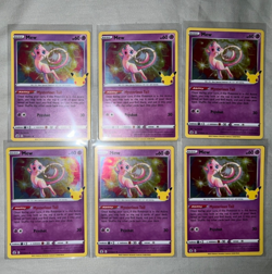 Mew Celebrations Holo 011/025 Pack Fresh 2021 Pokemon 25th - LOT OF 6 - Image 1