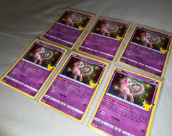 Mew Celebrations Holo 011/025 Pack Fresh 2021 Pokemon 25th - LOT OF 6 - Image 2