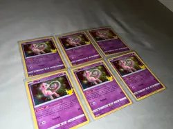 Mew Celebrations Holo 011/025 Pack Fresh 2021 Pokemon 25th - LOT OF 6 - Image 3