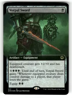Vorpal Sword (Extended Art) LP Foil Adventures in the Forgotten Realms 377 MTG - Image 1