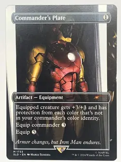 Commander's Plate NM Secret Lair Drop 1733 MTG Magic the Gathering Regular - Image 1