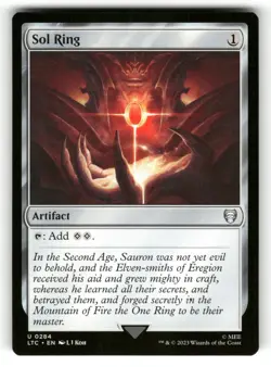 Sol Ring NM Commander: The Lord of the Rings 284 MTG Regular - Image 1