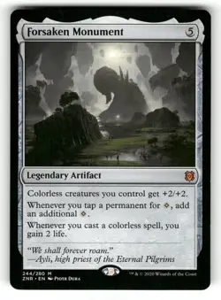 Forsaken Monument LP Zendikar Rising 244 MTG Regular Mythic - Image 1