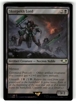 Skorpekh Lord (Surge Foil) NM Universes Beyond: Warhammer 40,000 58 MTG Rare - Image 1