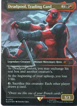 MTG: Secret Lair: Rainbow Foil Deadpool, Trading Card (1753): LP Condition - Image 1