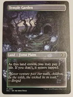 Temple Garden (Borderless) Lorwyn Eclipsed Non-Foil MTG NM - Image 2