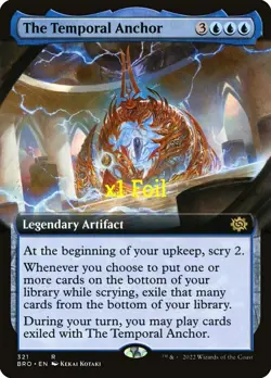 MTG Foil Borderless The Brothers' War BRO The Temporal Anchor MINT - Image 1