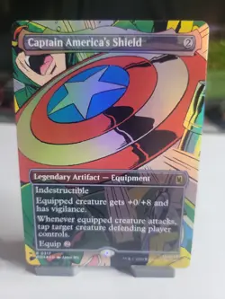Captain America's Shield (Borderless) (0317) Marvel Super Heroes Foil - Image 1