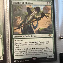 Fanatic of Rhonas Light Play, English Magic the Gathering MTG Modern Horizons 3 - Image 1
