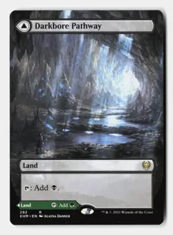 Darkbore Pathway (Borderless) 292 Rare Kaldheim Magic: The Gathering Near Mint - Image 1