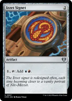 Izzet Signet 957 Uncommon Commander Masters Magic: The Gathering Near Mint - Image 1