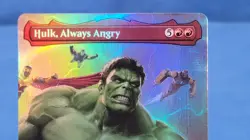 MTG Hulk, Always Angry (Borderless Foil) Commander: Marvel Super Heroes 502 NM - Image 2