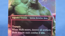 MTG Hulk, Always Angry (Borderless Foil) Commander: Marvel Super Heroes 502 NM - Image 3