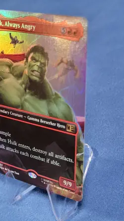 MTG Hulk, Always Angry (Borderless Foil) Commander: Marvel Super Heroes 502 NM - Image 5