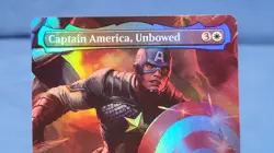 MTG Captain America, Unbowed (Borderless Foil) Marvel Super Heroes 505 MSC NM - Image 2