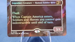 MTG Captain America, Unbowed (Borderless Foil) Marvel Super Heroes 505 MSC NM - Image 4