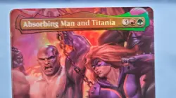 Absorbing Man and Titania Foil Borderless Mtg Marvel Super Heroes NM - Image 2